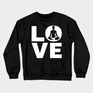 Love Yoga Gift For Yogis Crewneck Sweatshirt